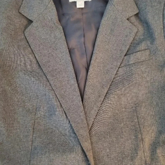 New York & Company Vtg Grey Dress Blazer Suit Size 8 Jacket - Picture 4 of 8